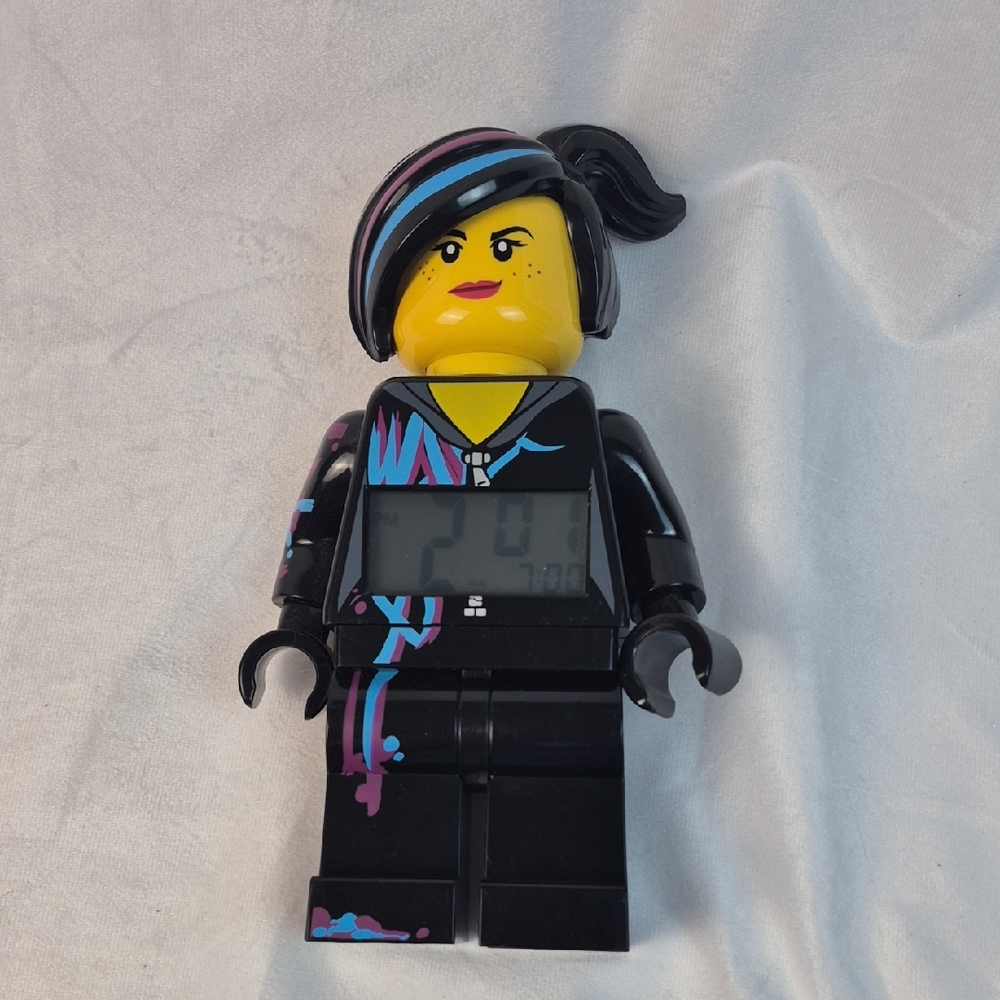 The LEGO Movie Wyldstyle Digital Alarm Clock  -Used - Works